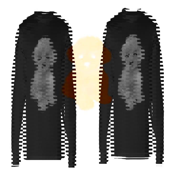 トイプードル 犬種 ミニプードル 子犬 長袖Tシャツ