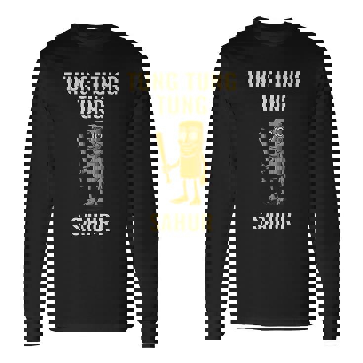 トゥン・トゥン・サフール面白いミーム 長袖Tシャツ