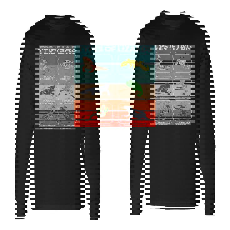 トカゲ 爬虫類 フトアゴヒゲトカゲ 動物 ポスター 種 ヤモリ 長袖Tシャツ