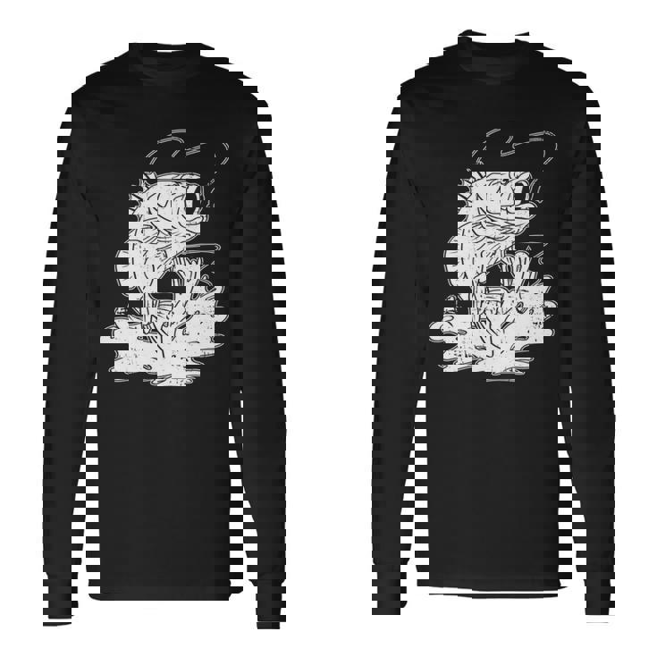 トラウト フィッシング シーバス フィッシャーマン 釣り竿 長袖tシャツ 長袖Tシャツ