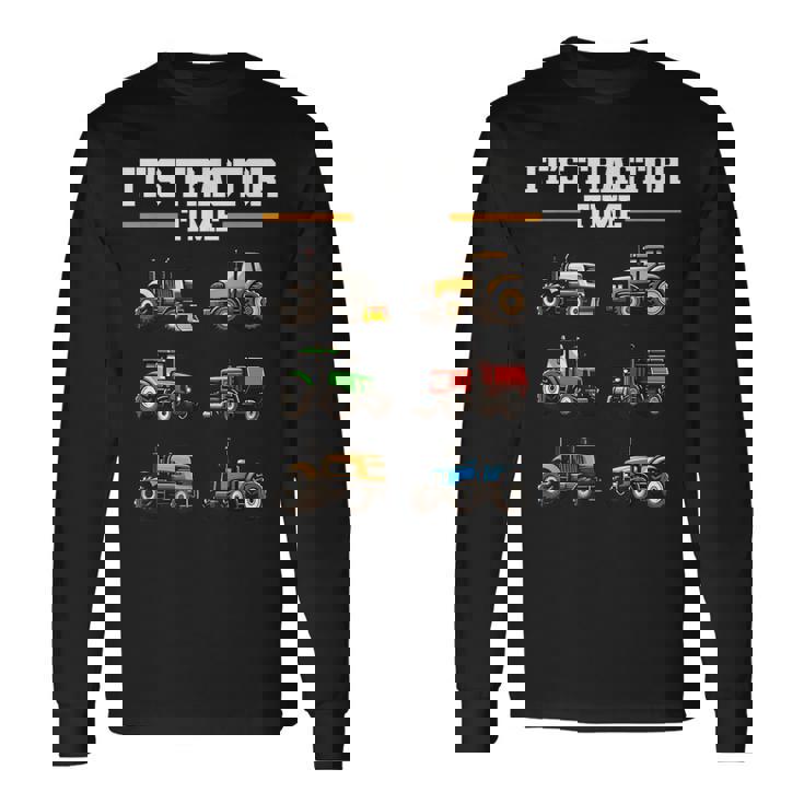 トラクター タイム 農業 男の子 キッズ 農家 農業 トラクター 長袖Tシャツ ギフトのアイデア