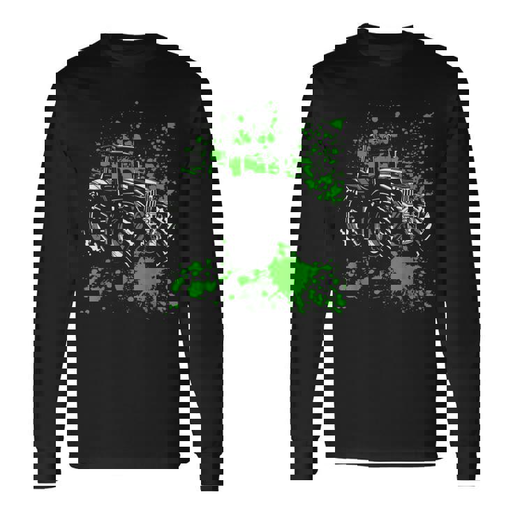 トラクターシャツ レトロトラクターtシャツ ビンテージファーマーギフト 長袖Tシャツ