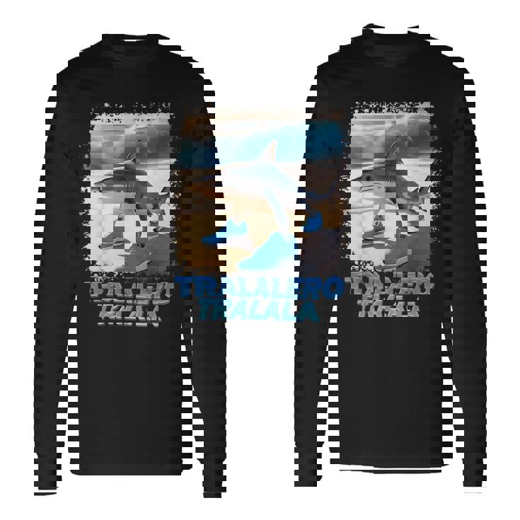 トラレロ トラララ イタリアン ブレイン ミーム 長袖Tシャツ