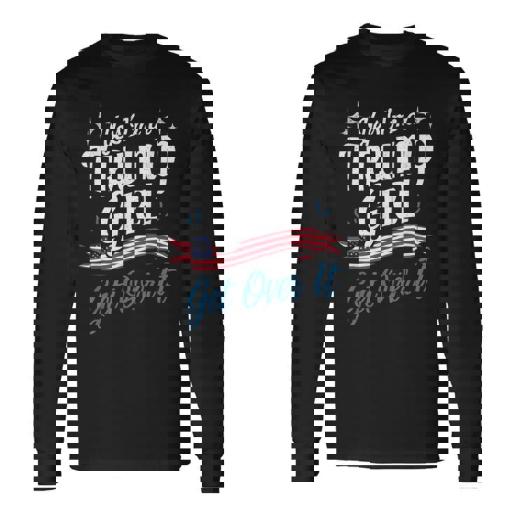 トランプガールレッドtシャツ ドナルド・トランプ大統領2024 長袖Tシャツ ギフトのアイデア