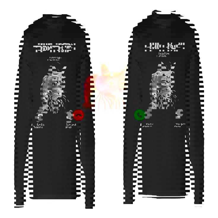 トリッピ・トロッピはブレインロット・イタリアン・ブレインロット・ミームを呼んでいる。 長袖Tシャツ ギフトのアイデア