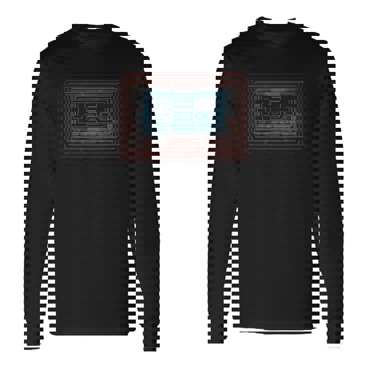 トリッピー レトロウェーブ シンセウェーブ 80年代ゲーマー 長袖Tシャツ