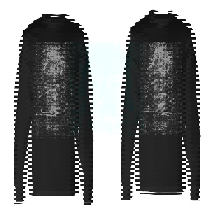 トリノの聖骸布イエス・キリスト教史の顔 長袖Tシャツ ギフトのアイデア