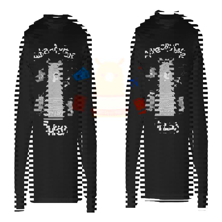 トルコ アルパカ マイバッグ ラマ アルパカ トルコ 長袖Tシャツ