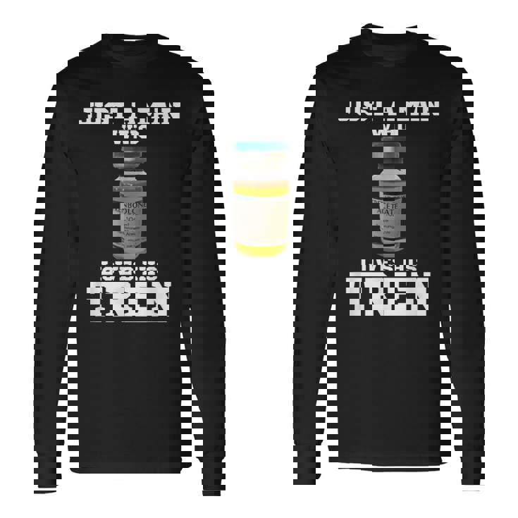 トレンを愛する男 長袖Tシャツ