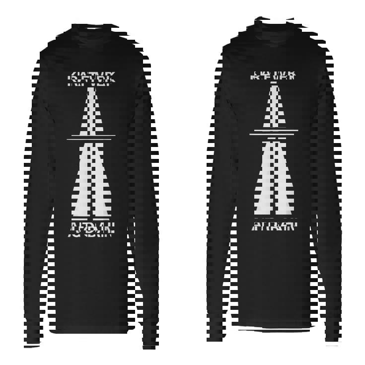 ドイツでの楽しい高速運転のためのクラフトワークアウトバーン 長袖Tシャツ