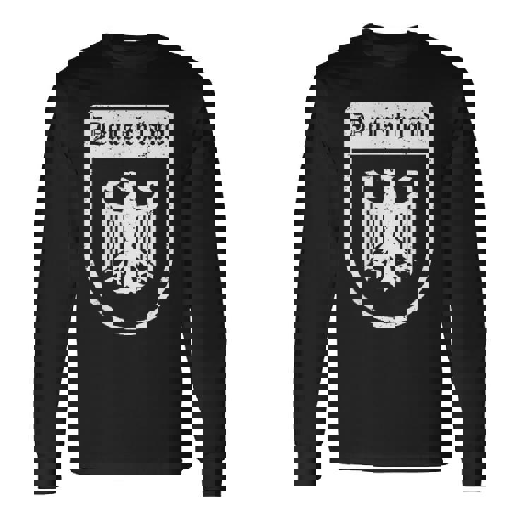 ドイツ国旗 ドイツの鷲 長袖Tシャツ