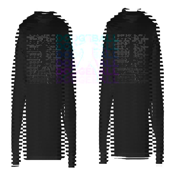 ドッジボール レトロ 長袖Tシャツ