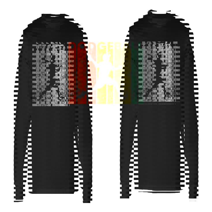 ドッジボール選手 レトロ ドッジボール ギフト 長袖Tシャツ