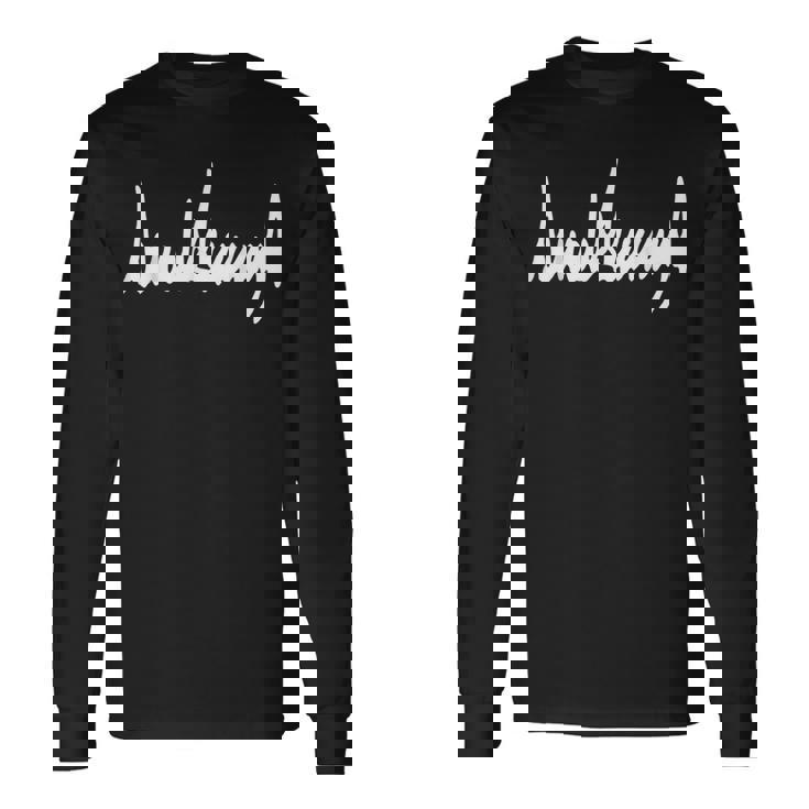 ドナルド J トランプ サインtシャツ 長袖Tシャツ