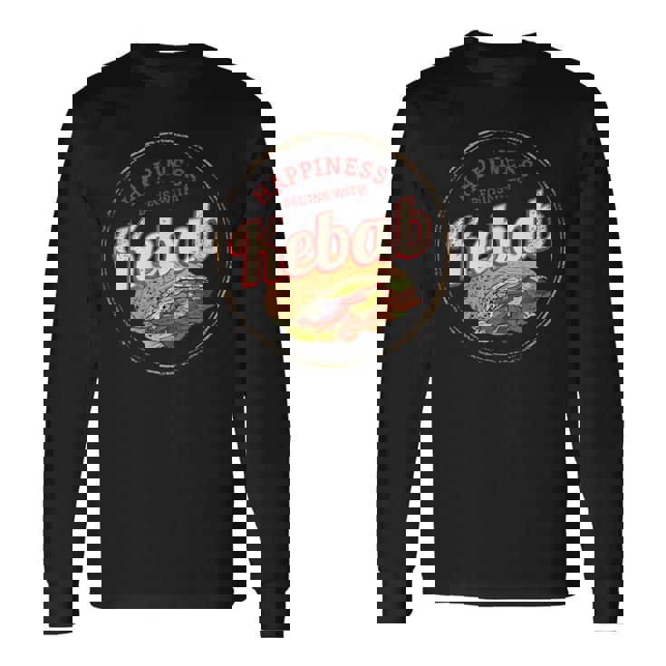 ドネルケバブ レトロ スナック ビンテージ ストリート フード グルメ お土産 長袖Tシャツ