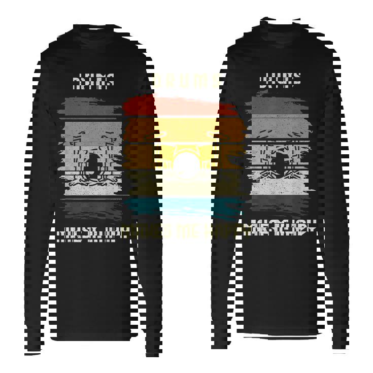 ドラマーtシャツ ドラマー ヴィンテージギフト 長袖Tシャツ