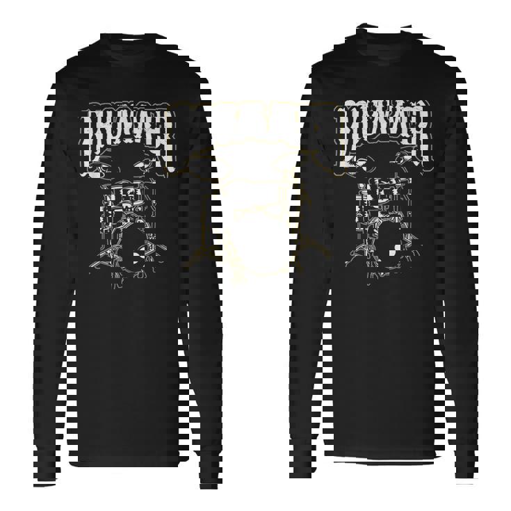 ドラマー、ティードラム、ドラムプレーヤーへのギフトに。 長袖Tシャツ