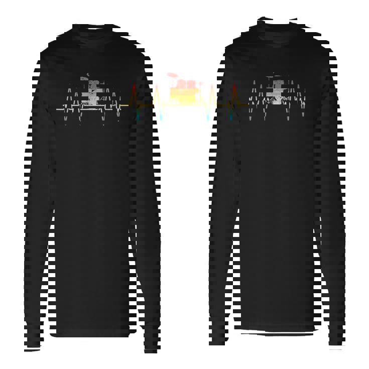 ドラムドラマードラム 長袖Tシャツ