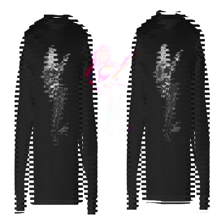 ドリー・パートンロックスター・オン・ファイア 長袖Tシャツ