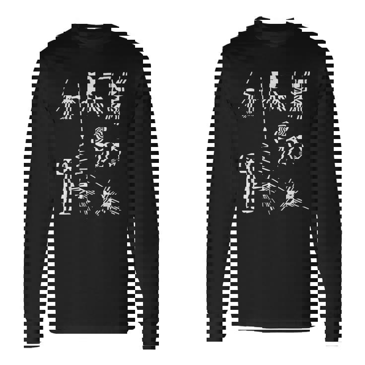 ナスカの地上絵 長袖Tシャツ