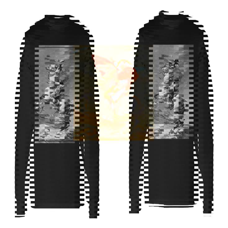 ナポレオン・ボナパルト ジャック・ルイ・デイヴィッド ネオクラシシズムアート 長袖Tシャツ