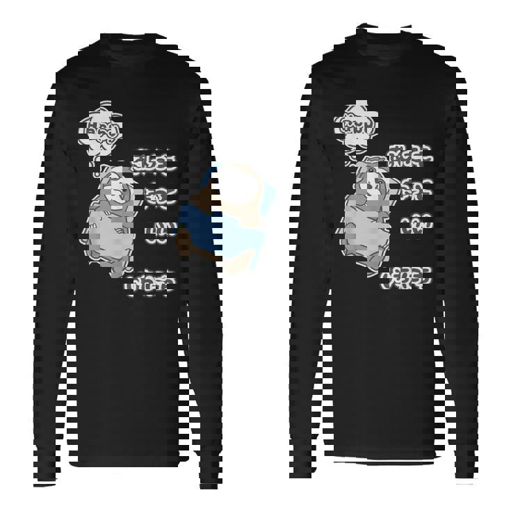 ナマケモノ さん『あしたも きっと いい いちにち』【どうぶつフレンズ】動物園の生き物 イラスト 長袖Tシャツ