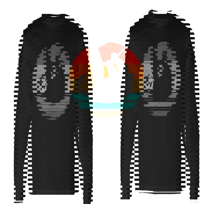 ナマケモノ レトロスタイル ビンテージ 長袖Tシャツ