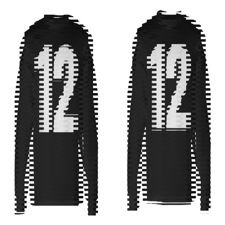 ナンバー12 シャツ。十二 長袖Tシャツ