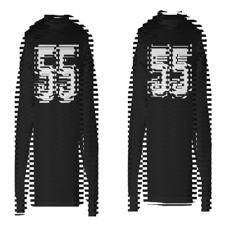 ナンバー55 スポーツジャージ ラッキーお気に入り番号 長袖Tシャツ