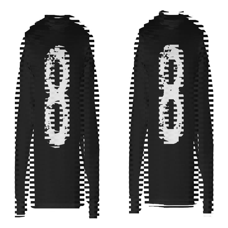 ナンバー8-ラッキーナンバーエイト 長袖Tシャツ