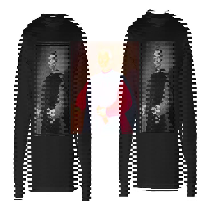 ニコロ・マキャヴェリ 肖像画1600 長袖Tシャツ ギフトのアイデア