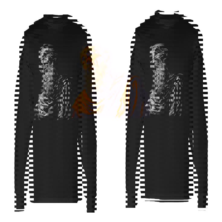 ニッサのグレゴリー 古い絵画 長袖Tシャツ