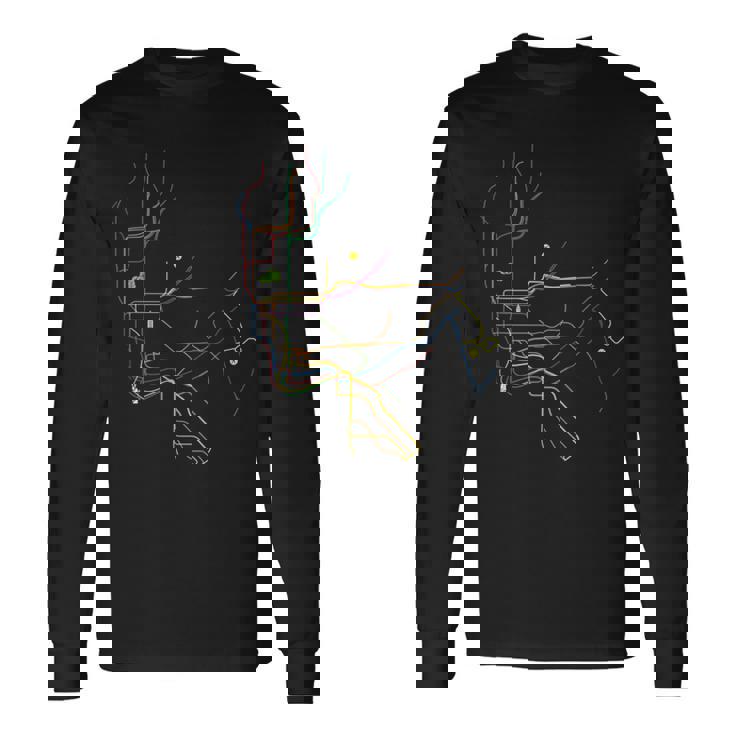 ニューヨーク 路線図 親子ペア キッズ 長袖Tシャツ