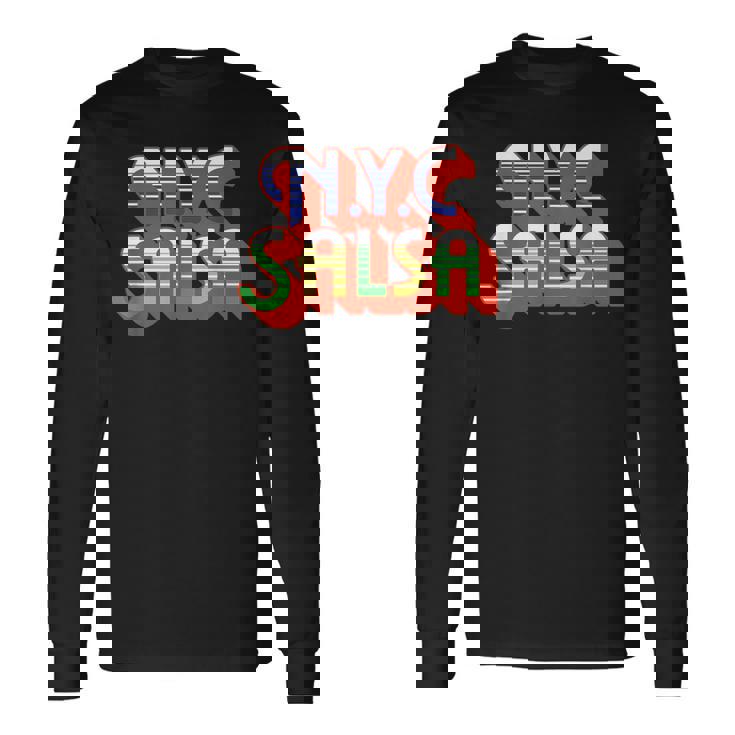 ニューヨークシティ・サルサ・ラテン音楽 長袖Tシャツ