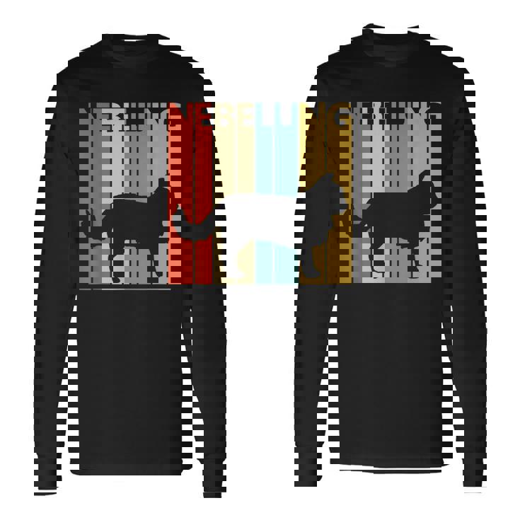 ネベロング ネコ 長袖Tシャツ