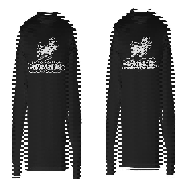 ノー ダックス ノー ライフ No Daxno Life フロント＆バックプリント 長袖Tシャツ