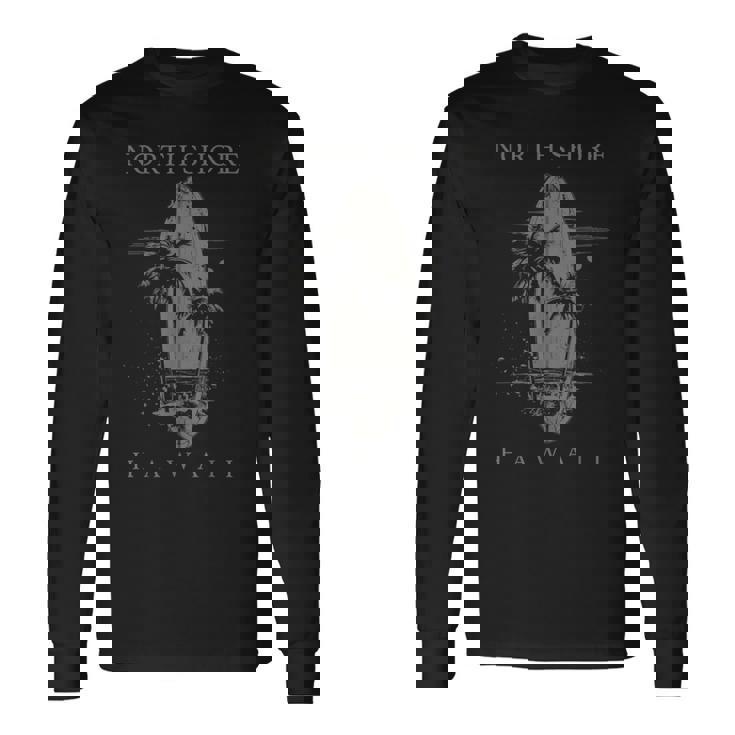 ノースショア ハワイ サーフボード オアフ ハレイワ サーフィン サーファー 長袖Tシャツ