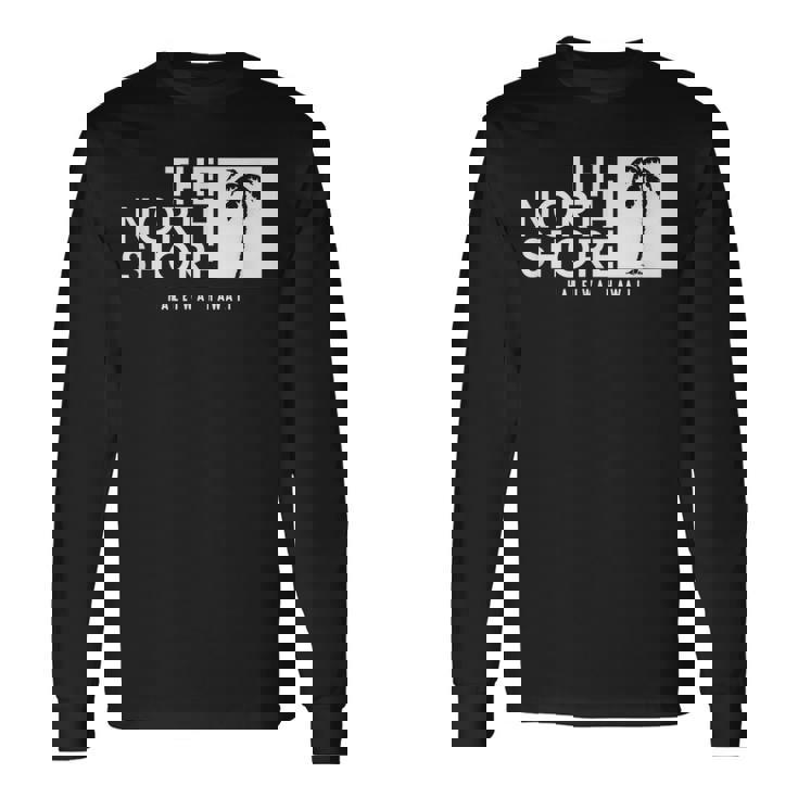 ノースショア ハワイ ヤシの木 長袖Tシャツ ギフトのアイデア