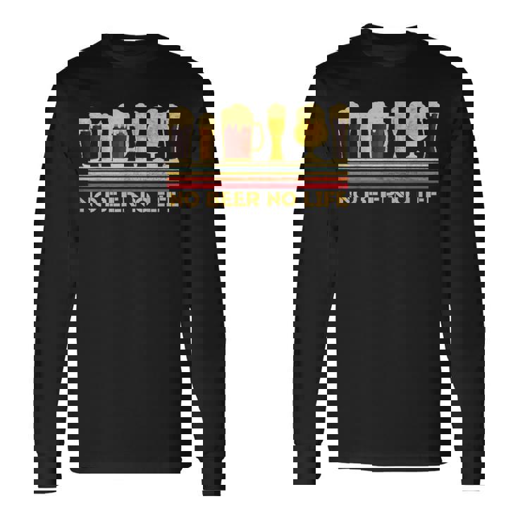 ノービール ノーライフ 面白いビール ノーライフ 飲酒 面白い 飲み会服 長袖Tシャツ