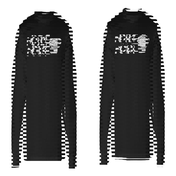 ノーライスノーライフ 長袖Tシャツ