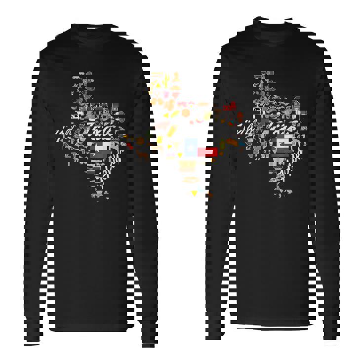 ハウディ・テキサス・カウボーイ・ロデオ・ウエスタン 長袖Tシャツ