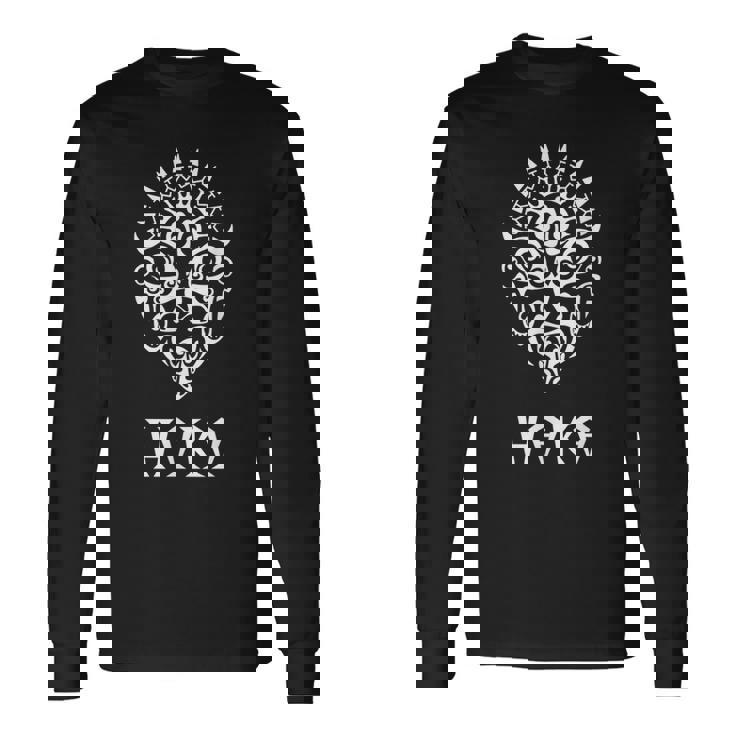 ハカマオリダンス部族ニュージーランドマオリハカラグビーファン 長袖Tシャツ