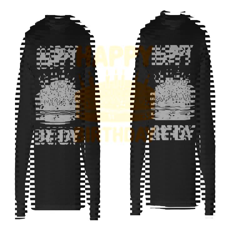ハッピーバースデー-バースデーファニー 長袖Tシャツ