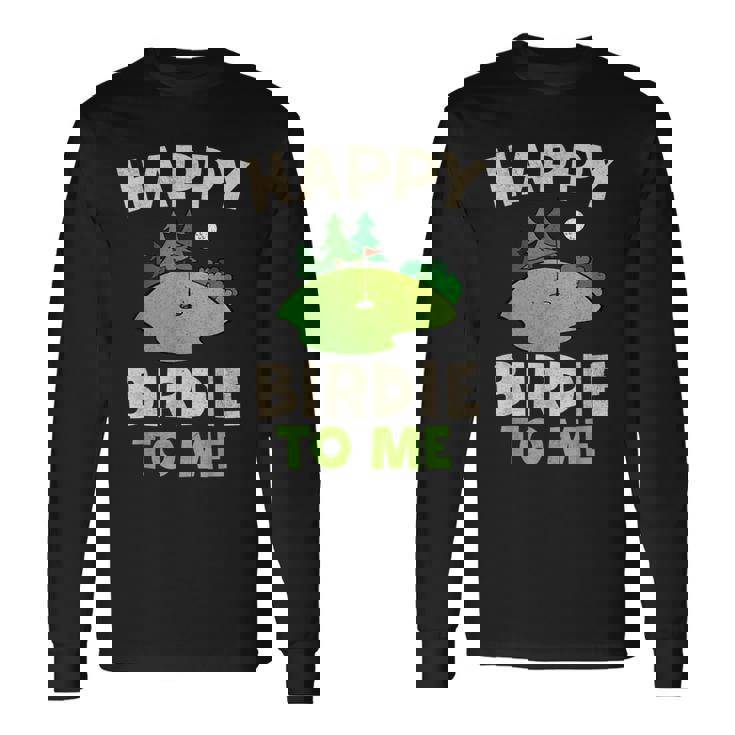 ハッピーバーディー ゴルフ 面白い ホール 文字入り メンズ おもしろ 面白い 服 オリジナル おもしろグッズ 文字 長袖Tシャツ