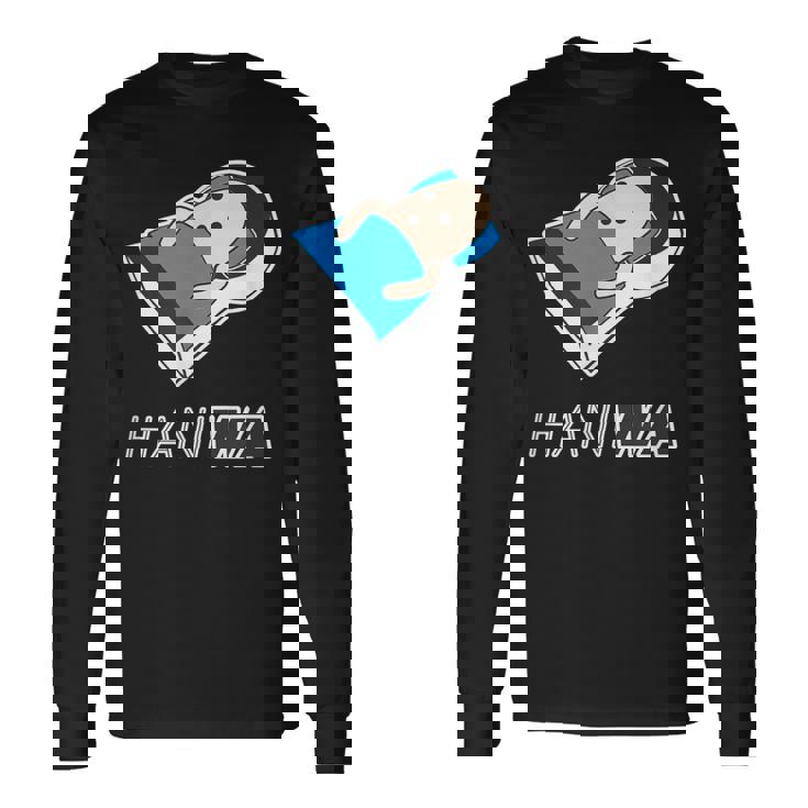 ハニワ くん 埴輪『古墳のベッド』【ゆるフレンズ】歴史土器 キャラクター かわいい イラスト 長袖Tシャツ