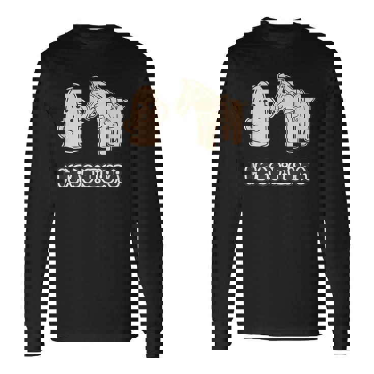 ハニワ くん と 馬 埴輪【ゆるフレンズ】歴史土器 キャラクター かわいい イラスト 長袖Tシャツ