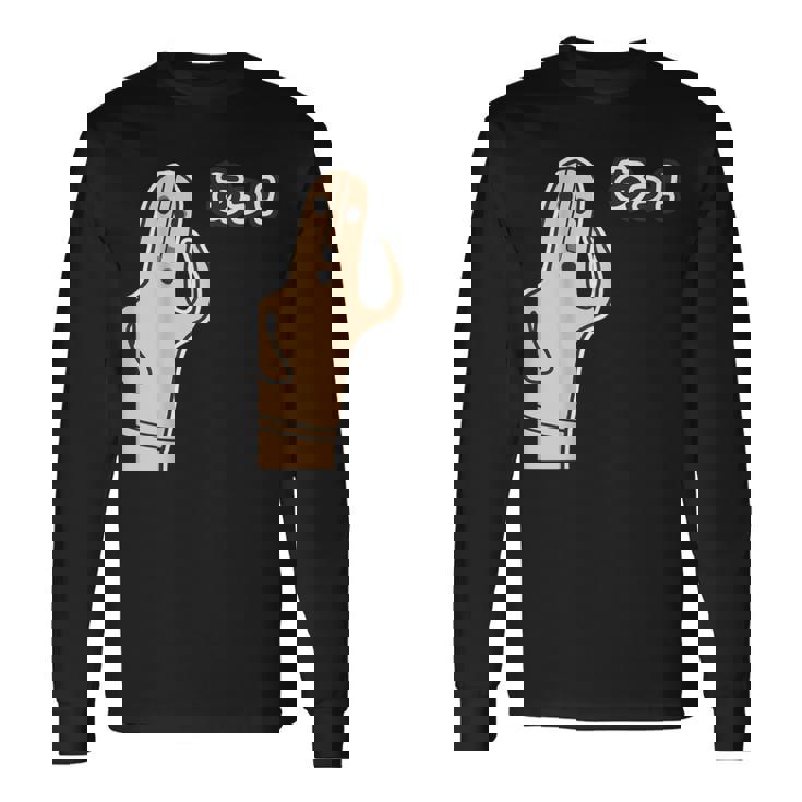 ハニワ 埴輪『あっ！』【踊る埴輪 男】歴史土器 シンプル かわいい イラスト 面白い 長袖Tシャツ