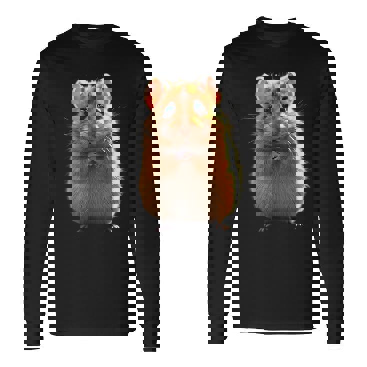 ハムスター げっ歯類 ゴールデンハムスター フィールドハムスター 小型ハムスター 長袖Tシャツ