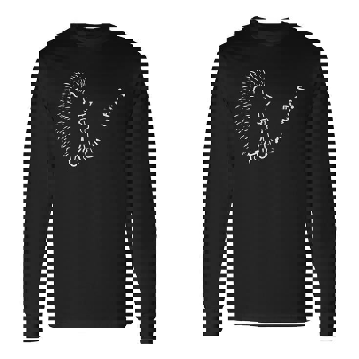 ハリネズミ クラリネット ハリネズミ オーナー 長袖Tシャツ