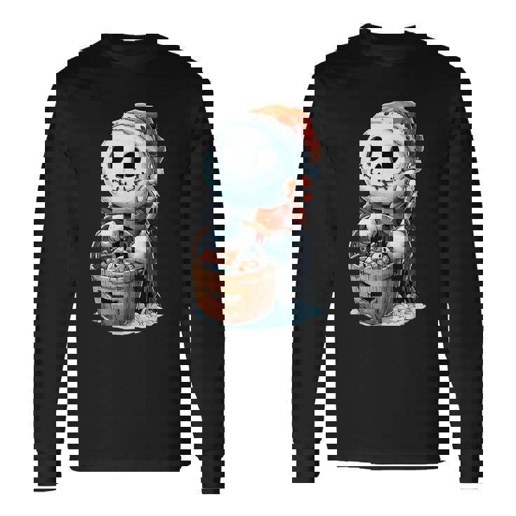 ハロウィン 雪だるま コスチューム ゴースト 動物 ブーー 不気味 長袖Tシャツ